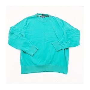 Tommy Hilfiger Turquoise Crewneck Sweater SZL